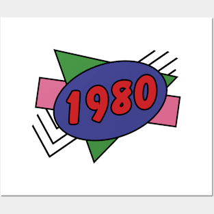 Year 1980 Retro 80s Graphic Posters and Art